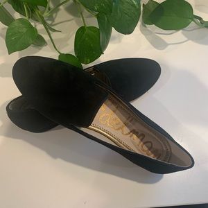 Sam Edelman Hurlie Smoking Slipper Loafers Black Suede